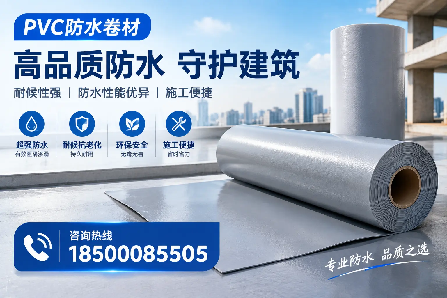 PVC防水卷材的防水效果评测，适合沧州的科学依据