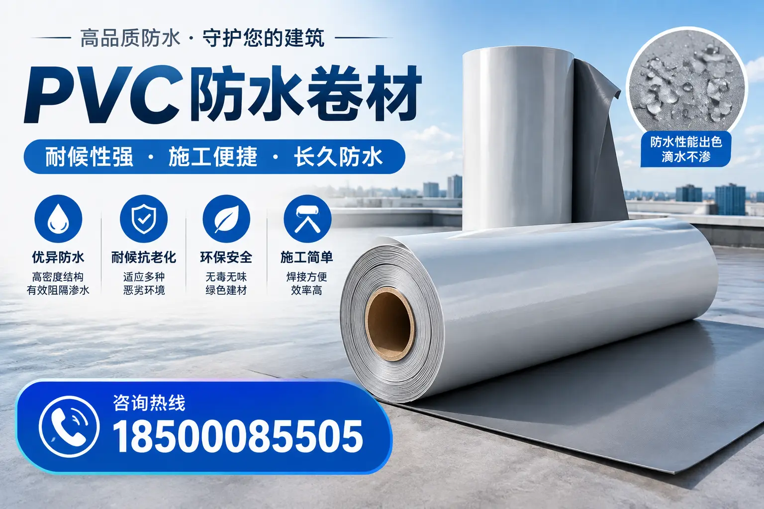 pvc防水卷材在沧州的行业应用前景分析